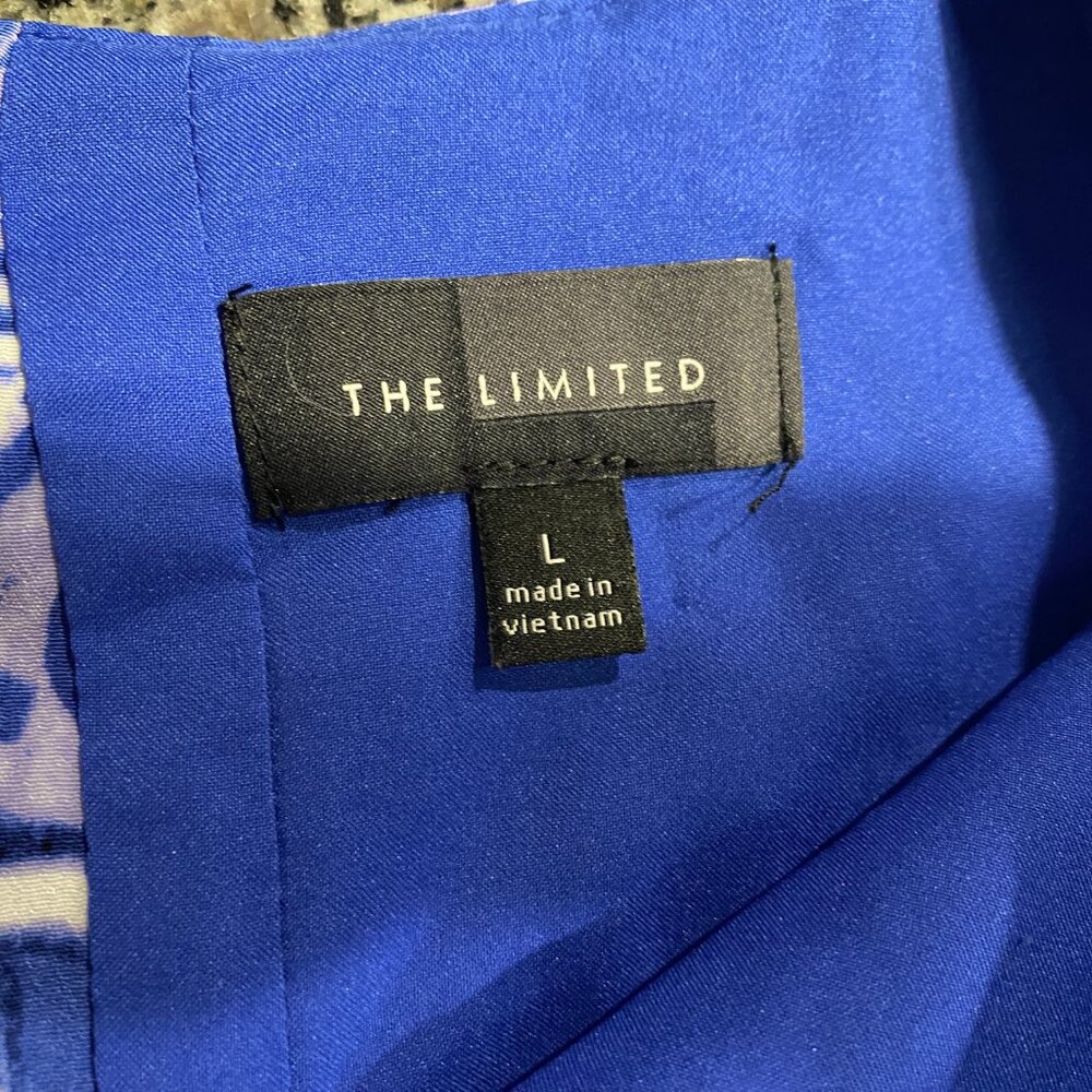 The Limited Blue and White Print Shift Dress Size L - Picture 8 of 9